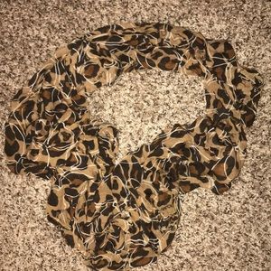 Cheatah Print Coach Infinity Scarf